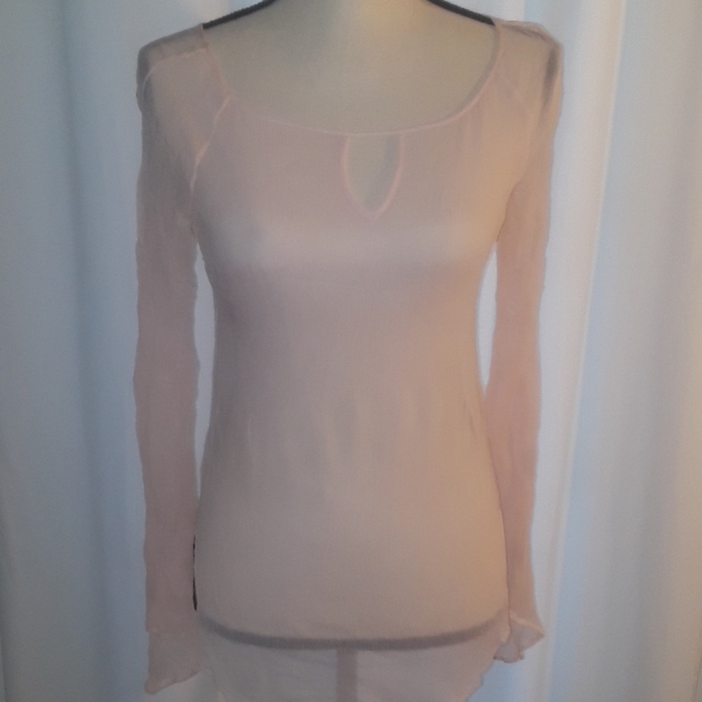 Express Pink Silk Blouse
